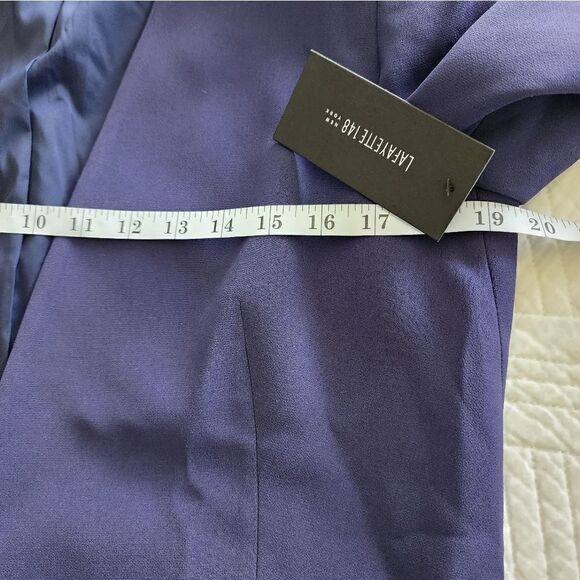 Lafayette 148 New York minimalist luxecore open front blazer - Picture 7 of 11